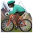 Man Mountain Biking: Dark Skin Tone