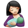 Breast-Feeding: Light Skin Tone Emoji 🤱🏻 image - Apple style