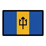 Flag: Barbados Emoji 🇧🇧 image - OpenMoji style