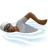 Person Swimming: Medium-Dark Skin Tone
