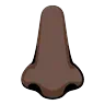 Nose: Dark Skin Tone Emoji 👃🏿 image - Google Noto Color Animated style