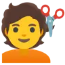 理发 Emoji 💇 image - Google Noto Color style