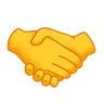 Handshake Emoji 🤝 image - Telegram style