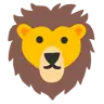 Emoji Lion Face 🦁 image - Google Noto Color style