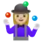 Woman Juggling: Medium-Light Skin Tone