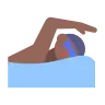 Man Swimming: Medium-Dark Skin Tone Emoji 🏊🏾‍♂️ image - Tossface style