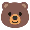 Emoji Orso faccia 🐻 image - Google Noto Color style