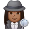 Woman Detective: Medium-Dark Skin Tone Emoji 🕵🏾‍♀️ image - Samsung style