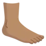 Foot: Medium Skin Tone Emoji 🦶🏽 image - Google Noto Color style
