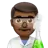 Man Scientist: Medium-Dark Skin Tone