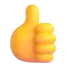 Thumbs Up Sign Emoji 👍 image - Microsoft 3D Fluent style