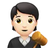 Judge: Light Skin Tone Emoji 🧑🏻‍⚖️ image - Apple style