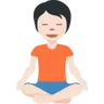Person In Lotus Position: Light Skin Tone Emoji 🧘🏻 image - Twitter / X (Twemoji) style