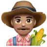 Man Farmer: Medium Skin Tone Emoji 👨🏽‍🌾 image - WhatsApp style