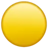 Großer gelber Kreis Emoji 🟡 image - WhatsApp style
