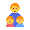 Family: Man, Girl, Boy Emoji 👨‍👧‍👦 image - Tossface style