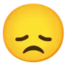 Visage déçu Emoji 😞 image - Google Noto Color style