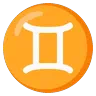 Gemini Emoji ♊ image - Google Noto Color Animated style