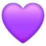 Fioletowe serce Emoji 💜 image - Samsung style