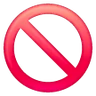 Emoji Nessun segno di entrata 🚫 image - Samsung style
