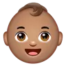 Baby: Medium Skin Tone Emoji 👶🏽 image - WhatsApp style
