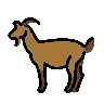 Emoji Capra 🐐 image - OpenMoji style