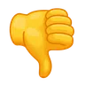 Emoji Pollice in giù segno 👎 image - Telegram style