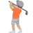 Person Golfing: Medium Skin Tone