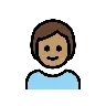 Child: Medium Skin Tone Emoji 🧒🏽 image - OpenMoji style