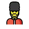 Man Guard Emoji 💂‍♂️ image - OpenMoji style