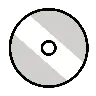 Optische Disc Emoji 💿 image - OpenMoji style