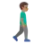 Man Walking Facing Right: Medium Skin Tone