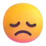 Visage déçu Emoji 😞 image - Microsoft 3D Fluent style