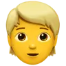 คนที่มีผมสีบลอนด์ Emoji 👱 image - Apple style