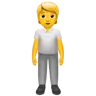 Person Standing Emoji 🧍 image - Apple style