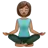 Woman In Lotus Position: Medium Skin Tone