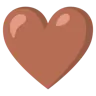 Brown Heart Emoji 🤎 image - Google Noto Color style