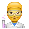Man Scientist Emoji 👨‍🔬 image - WhatsApp style