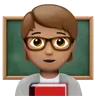 Teacher: Medium Skin Tone Emoji 🧑🏽‍🏫 image - Apple style