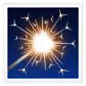 Emoji Fuochi d'artificio Sparkler 🎇 image - WhatsApp style