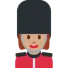 Woman Guard: Medium Skin Tone Emoji 💂🏽‍♀️ image - Twitter / X (Twemoji) style