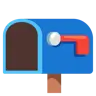 Otwórz skrzynkę pocztową z obniżoną flagą Emoji 📭 image - Google Noto Color style