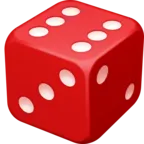 Spiel sterben Emoji 🎲 image - Facebook Meta style