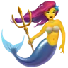 Mermaid Emoji 🧜‍♀️ image - Apple style