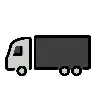 รถบรรทุกแบบหักเลี้ยว Emoji 🚛 image - OpenMoji style