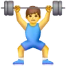 Man Lifting Weights Emoji 🏋️‍♂️ image - Samsung style