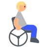 Person In Manual Wheelchair: Medium-Light Skin Tone Emoji 🧑🏼‍🦽 image - Tossface style