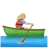Woman Rowing Boat: Medium-Light Skin Tone