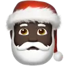 Santa Claus: Dark Skin Tone Emoji 🎅🏿 image - Apple style
