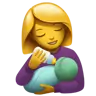 Woman Feeding Baby Emoji 👩‍🍼 image - Apple style